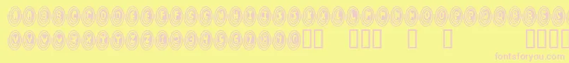 Spiro Font – Pink Fonts on Yellow Background