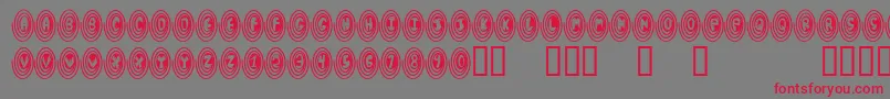 Spiro Font – Red Fonts on Gray Background