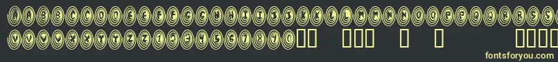 Spiro Font – Yellow Fonts on Black Background