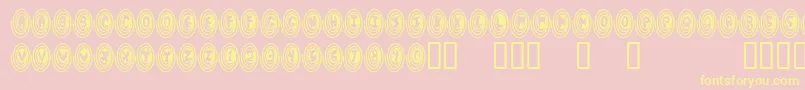 Spiro Font – Yellow Fonts on Pink Background