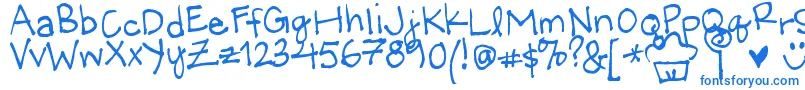 LittleMissWonderful Font – Blue Fonts