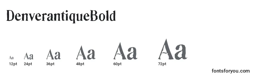DenverantiqueBold Font Sizes
