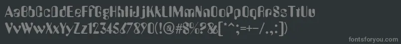 Submarine-fontti – harmaat kirjasimet mustalla taustalla