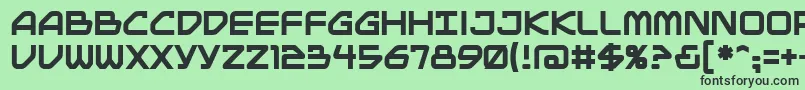 Mainbrg Font – Black Fonts on Green Background