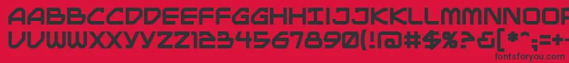 Mainbrg Font – Black Fonts on Red Background