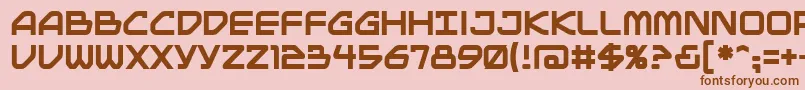 Mainbrg Font – Brown Fonts on Pink Background