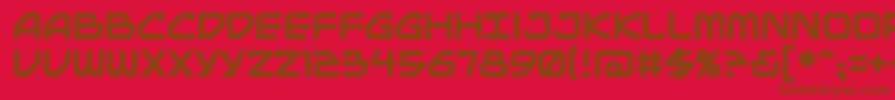 Mainbrg Font – Brown Fonts on Red Background