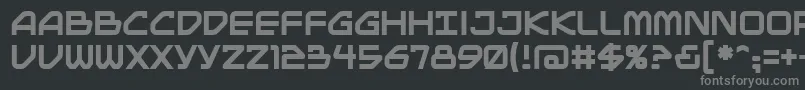 Mainbrg Font – Gray Fonts on Black Background