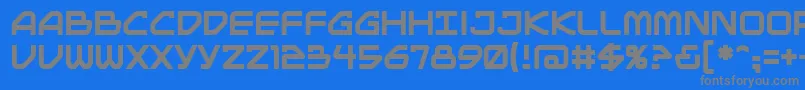 Mainbrg Font – Gray Fonts on Blue Background