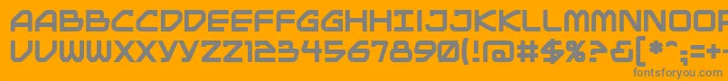 Mainbrg Font – Gray Fonts on Orange Background