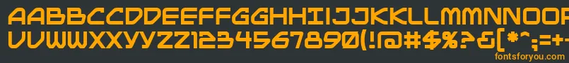 Mainbrg Font – Orange Fonts on Black Background