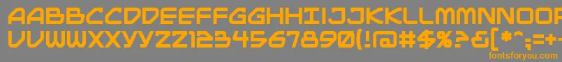 Mainbrg Font – Orange Fonts on Gray Background
