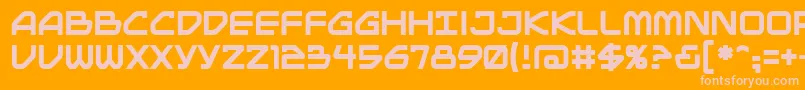 Mainbrg Font – Pink Fonts on Orange Background
