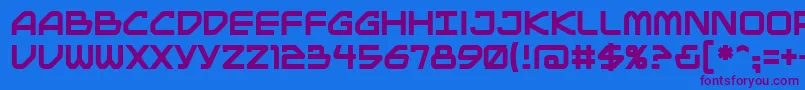 Mainbrg Font – Purple Fonts on Blue Background