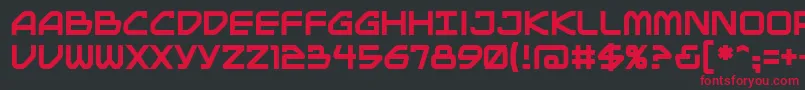 Mainbrg Font – Red Fonts on Black Background