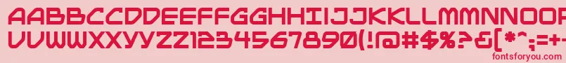 Mainbrg Font – Red Fonts on Pink Background