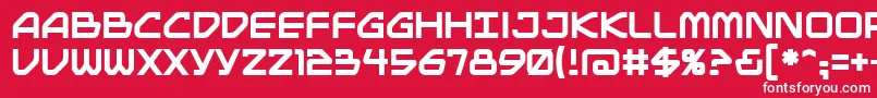 Mainbrg Font – White Fonts on Red Background