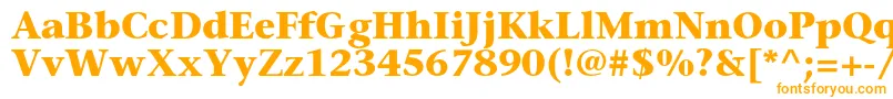 SonetserifcBold Font – Orange Fonts on White Background