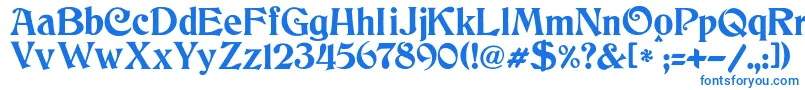 Czcionka JmhCthulhumbus – niebieskie czcionki
