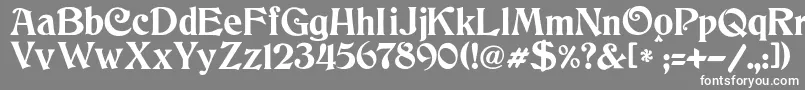JmhCthulhumbus Font – White Fonts on Gray Background