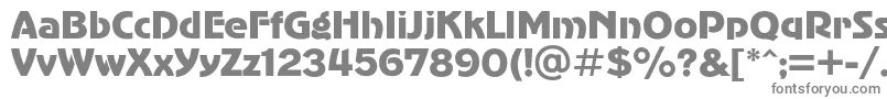 Czcionka Advergothicc – szare czcionki