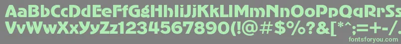 Advergothicc Font – Green Fonts on Gray Background
