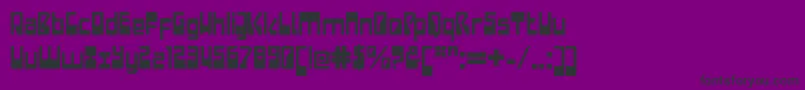 Шрифт LaserdiscoPlain – чёрные шрифты на фиолетовом фоне