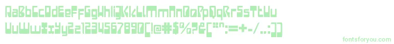 LaserdiscoPlain Font – Green Fonts on White Background