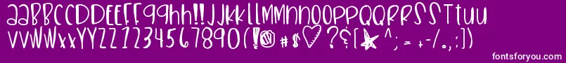 Sneakerhead Font – White Fonts on Purple Background