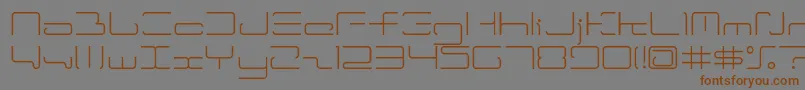 Ltr04 Font – Brown Fonts on Gray Background