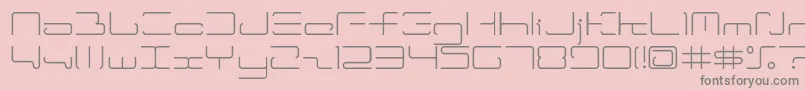 Шрифт Ltr04 – серые шрифты на розовом фоне