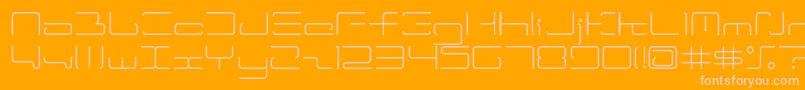 Police Ltr04 – polices roses sur fond orange