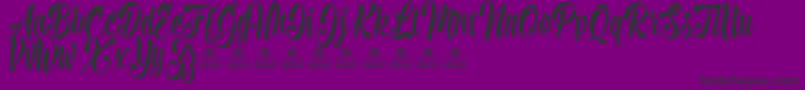 ShaveTheWhalesPersonalUse Font – Black Fonts on Purple Background