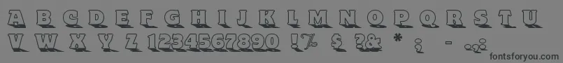 Шрифт Toyland ffy – чёрные шрифты на сером фоне