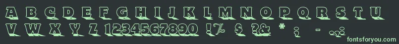 Toyland ffy Font – Green Fonts on Black Background