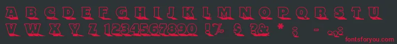 Toyland ffy Font – Red Fonts on Black Background
