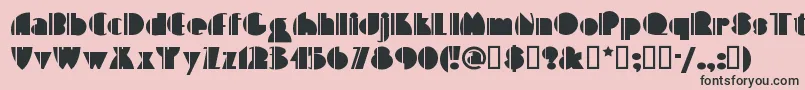 Highfive Font – Black Fonts on Pink Background