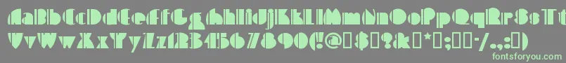 Highfive Font – Green Fonts on Gray Background
