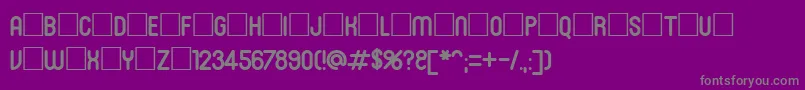 Roninset2 Font – Gray Fonts on Purple Background