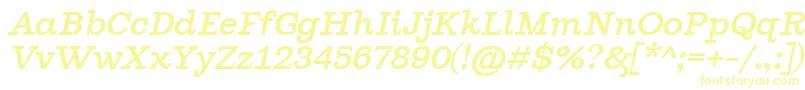 GhostlightSemilightitalic Font – Yellow Fonts