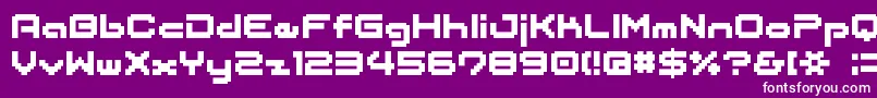 BmJapanA12 Font – White Fonts on Purple Background