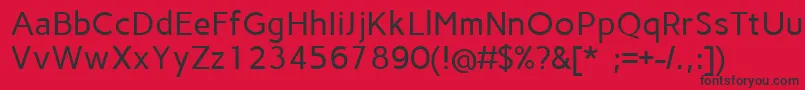 CarmeRegular Font – Black Fonts on Red Background