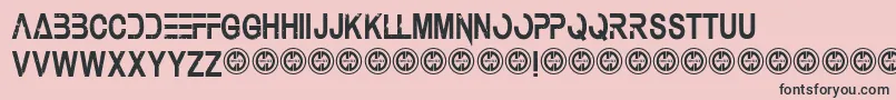 Underauthority Font – Black Fonts on Pink Background