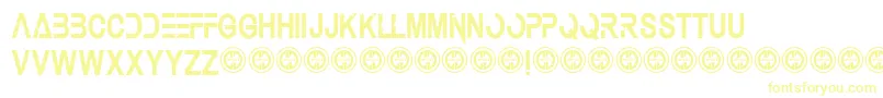Underauthority Font – Yellow Fonts on White Background