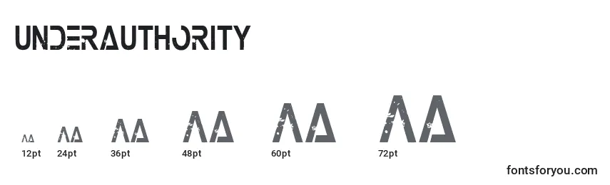 Underauthority (110979) Font Sizes