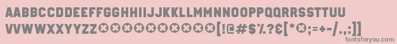 MillionaireDemo Font – Gray Fonts on Pink Background