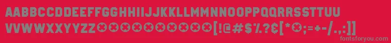 MillionaireDemo Font – Gray Fonts on Red Background