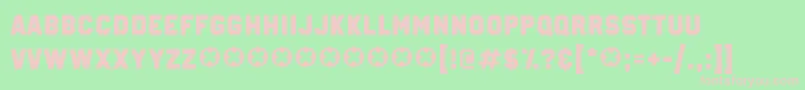 MillionaireDemo Font – Pink Fonts on Green Background