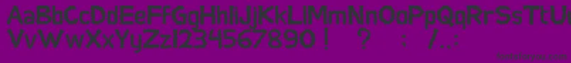 フォントSocialMonster – 紫の背景に黒い文字