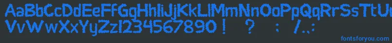 More about SocialMonster Font SocialMonster Font – Blue Fonts on Black Background